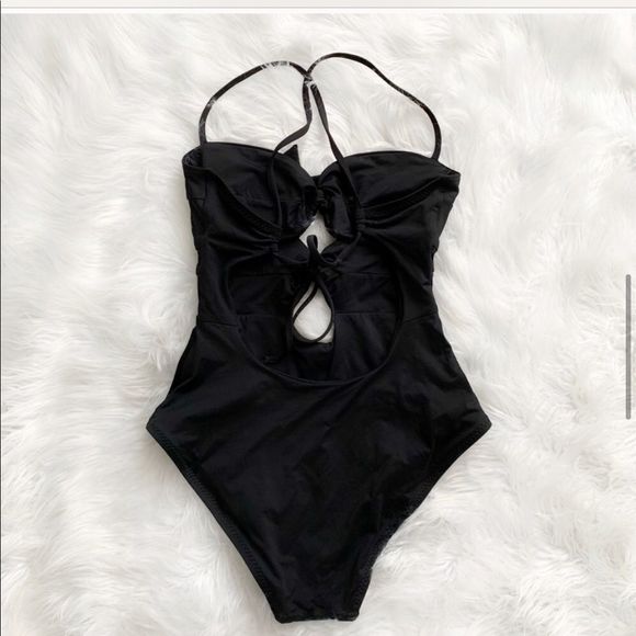 🆕BECCA Double Tie Front One Piece Swimsuit! NWT - Picture 6 of 8